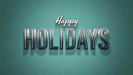 Retro-Happy-Holidays-text-on-green-grunge-texture