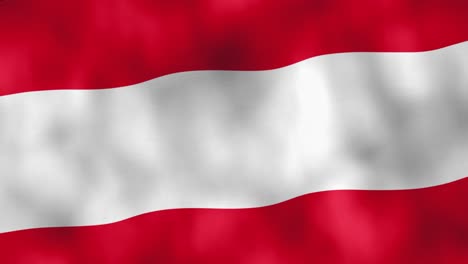 austrian flag waving in the wind