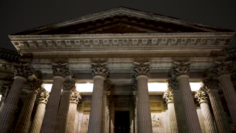 classical architecture at night