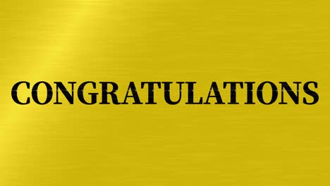 congratulations message text animation motion graphics