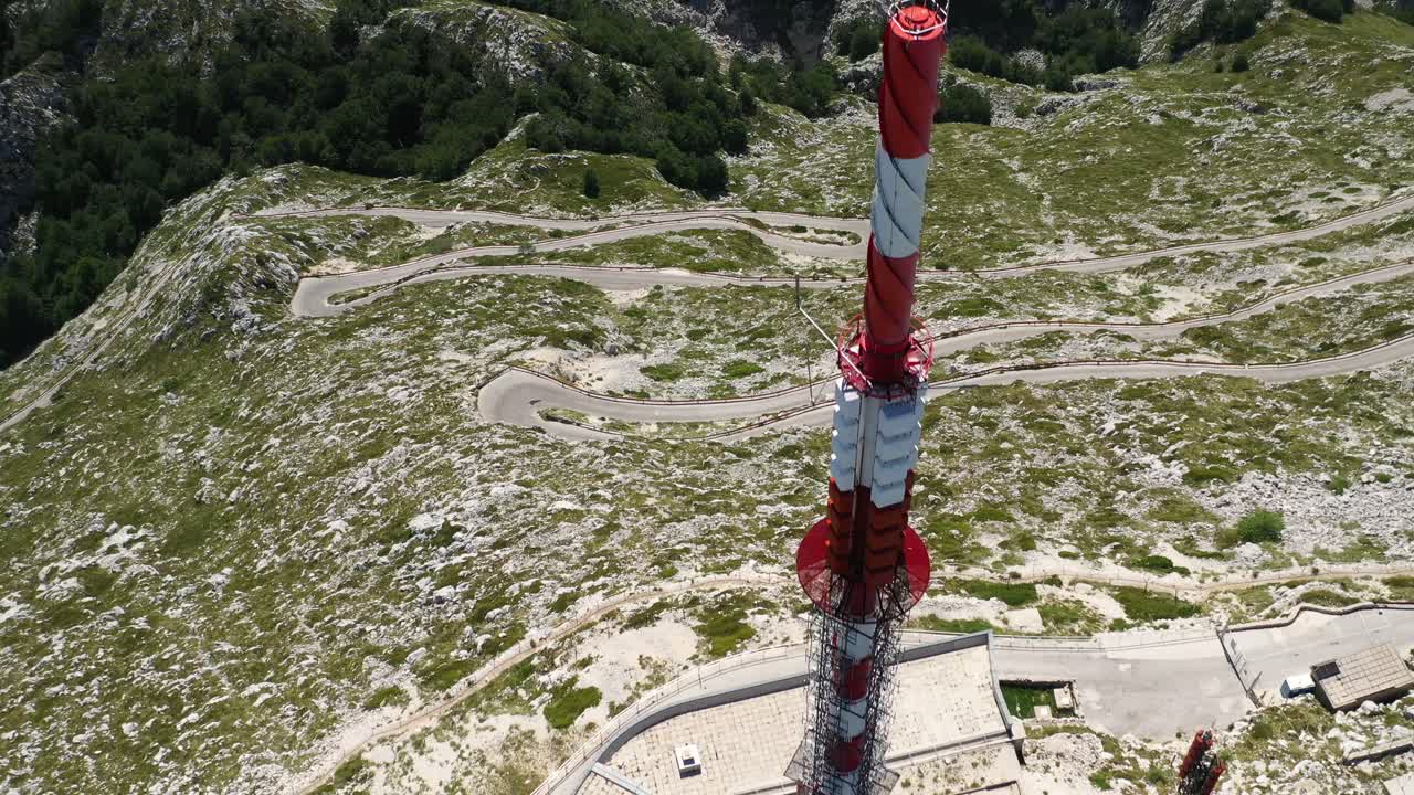 Biokovo Peak Saint Jure Antena Dish - Aerial View