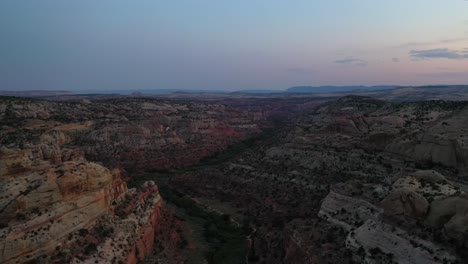 Vermilion-Cliffs-National-Monument-Landscapes-At-Sunset-In-Utah---aerial-drone-shot