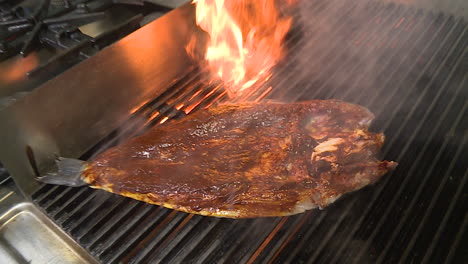 grilled fish with marinade