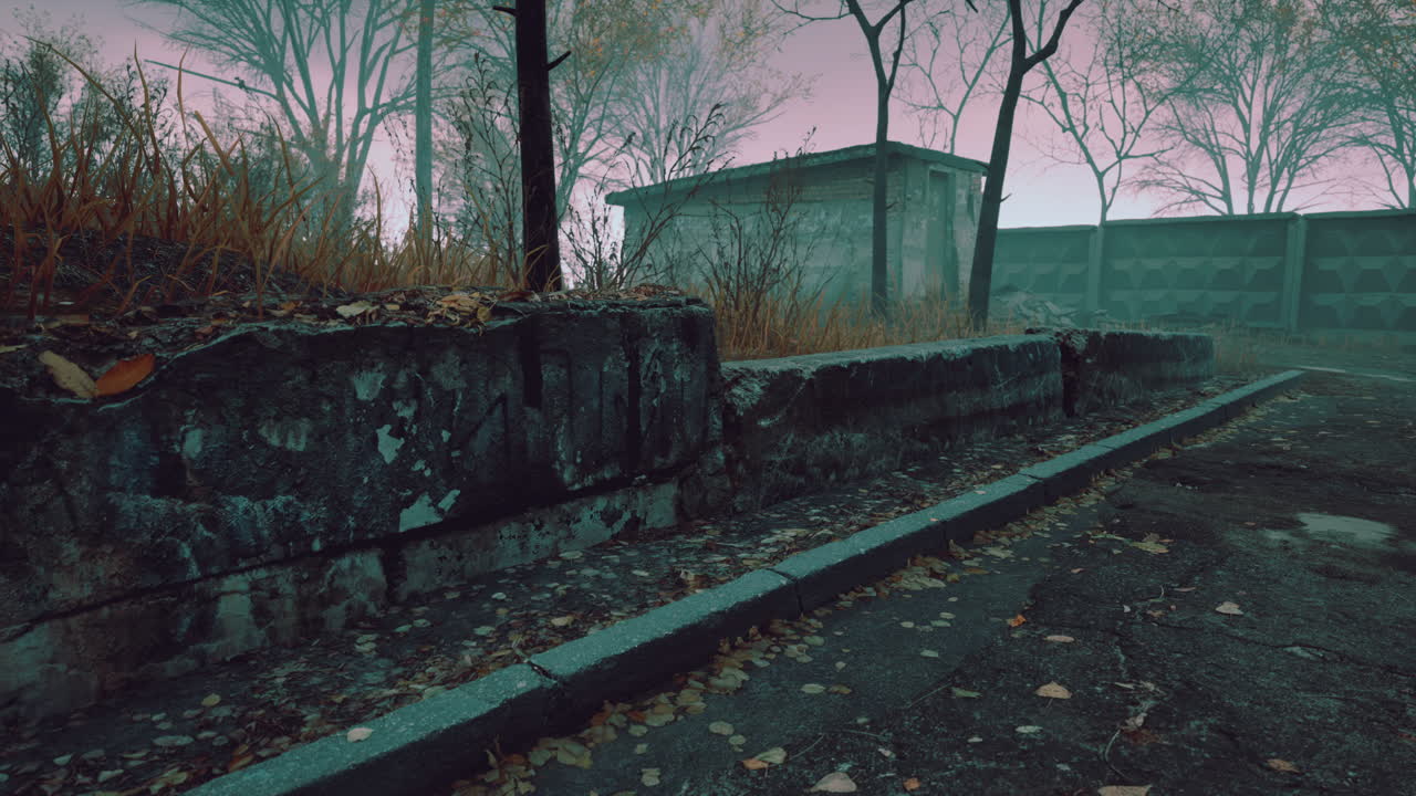 vista de la ciudad de pripyat de la zona de exclusión cerca de la central nuclear de chernobyl