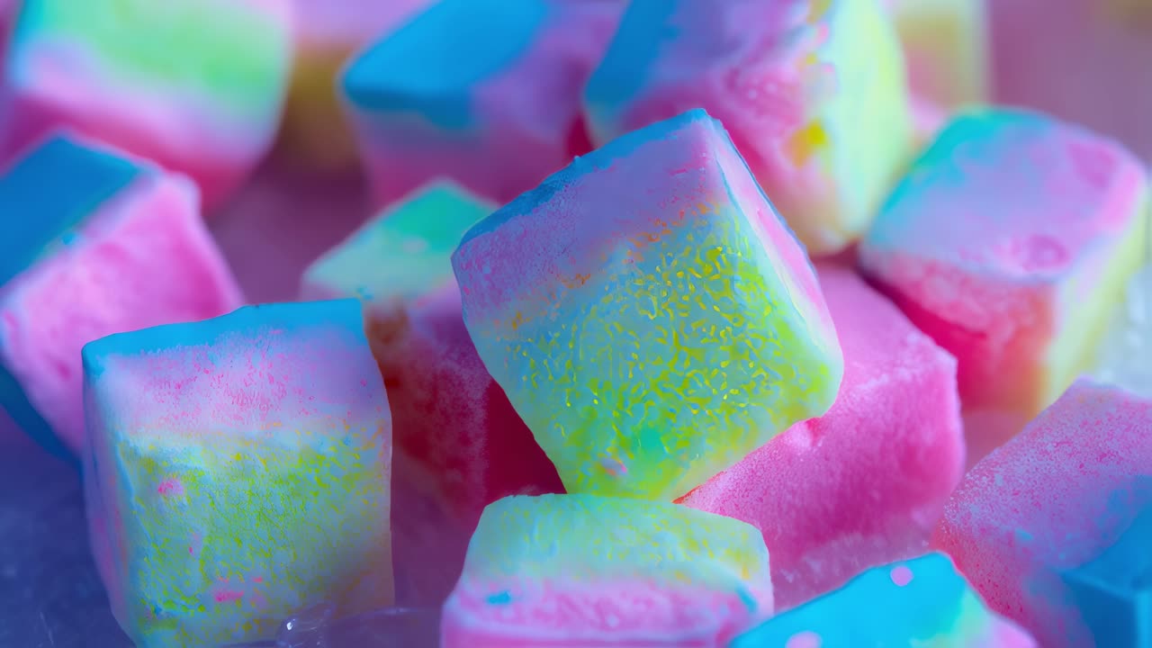 Colorful Stacked Marshmallows