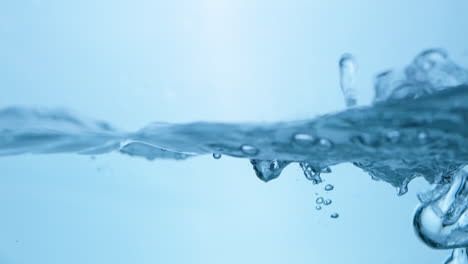 Magnificent-water-movement-in-super-slow-motion-in-a-horizontal-line