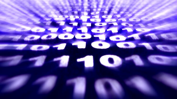 Binary Code Numbers Background, Loop