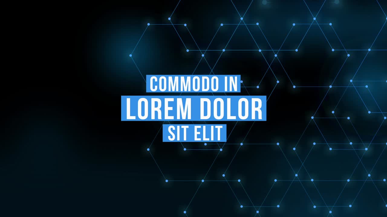 Abstract Hexagon Network Background