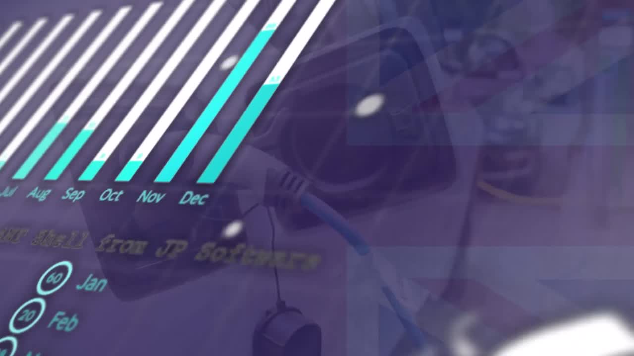 animación del procesamiento de datos durante el llenado de combustible del coche