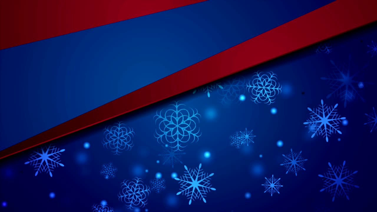 파란색 추상 크리스마스 눈알 비디오 애니메이션