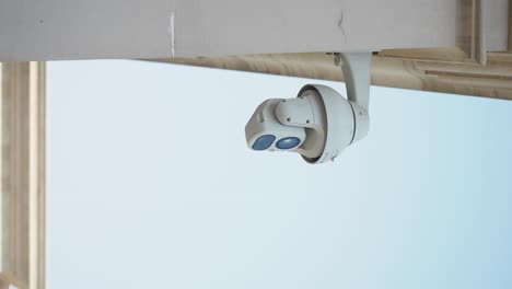 security camera on building