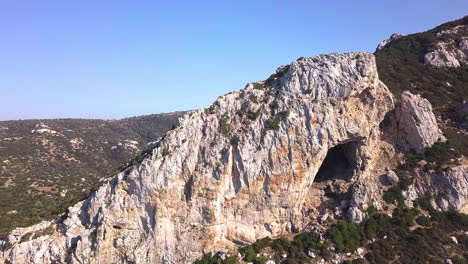 Drone-shot-of-a-Beautiful-mountain-in-North-Cyprus