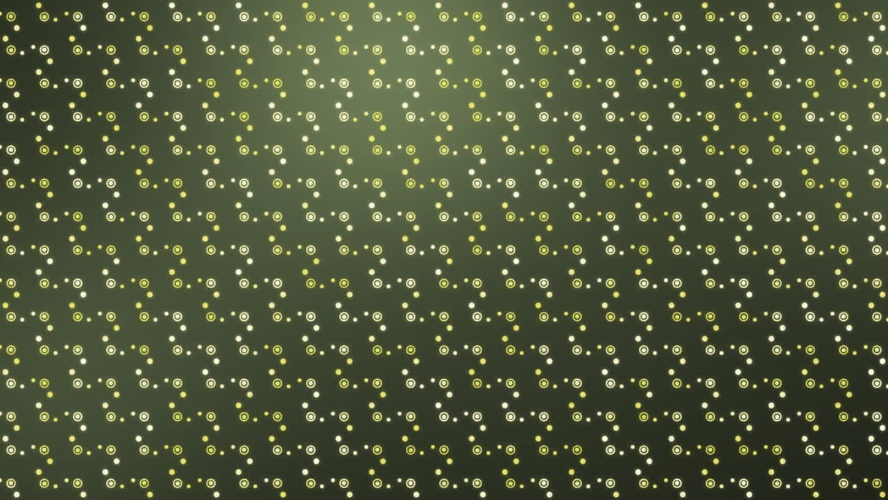 animación de formas que se mueven sobre un fondo verde