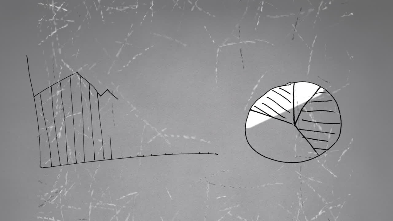 gráfico de líneas y gráfico de pastel