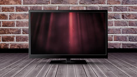 televisión con luces brillantes