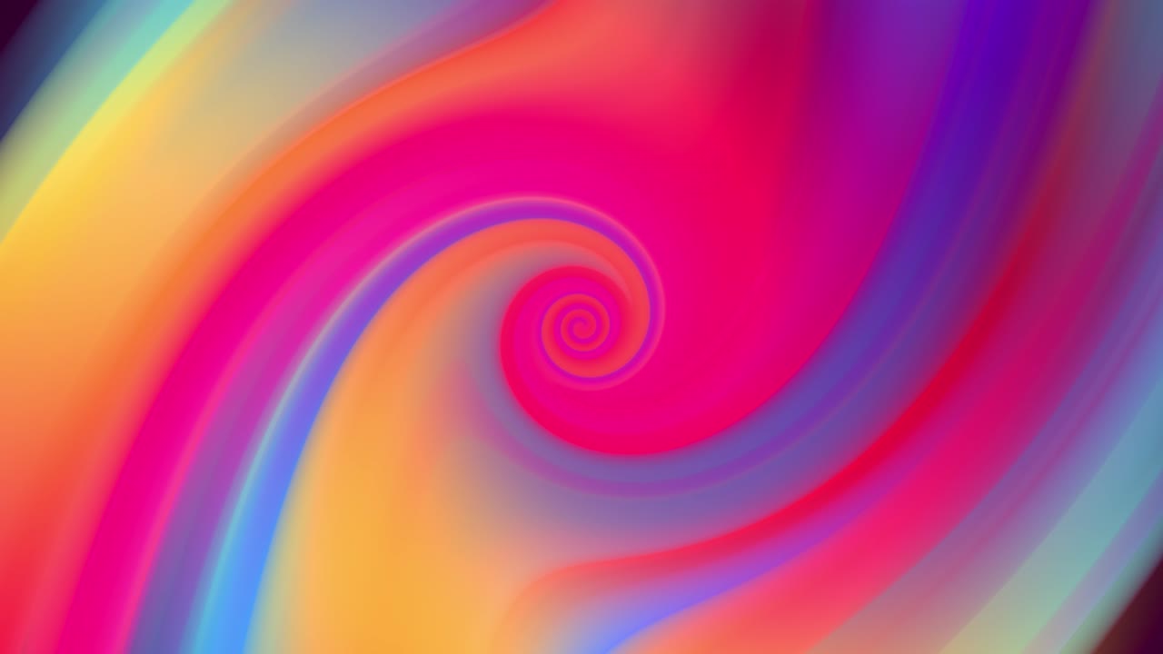 Gradient of rainbow colors are cyclically shifting in loop. It is 4k beautiful abstract background with seamless looping animation for holiday presentations or trendy stuff in motion design style.