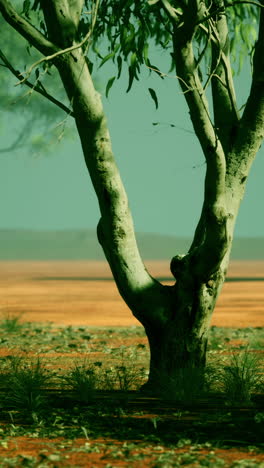 paisaje de árboles del desierto