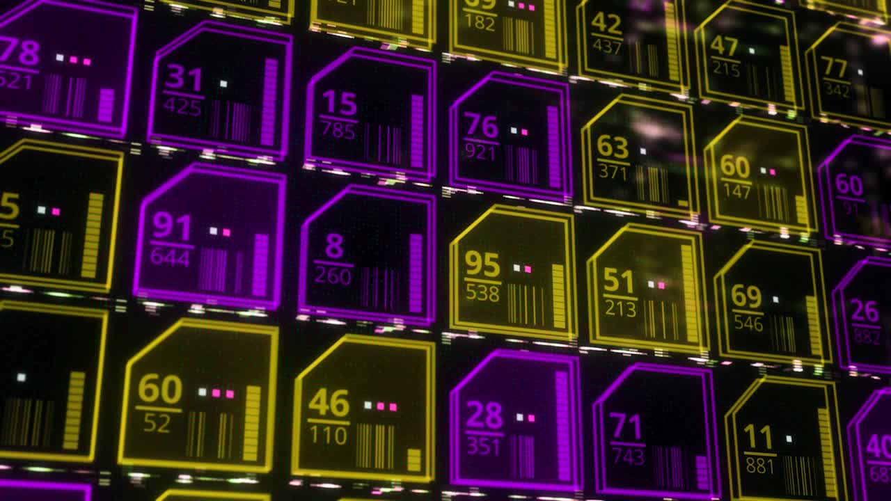 exhibición digital futurista abstracta