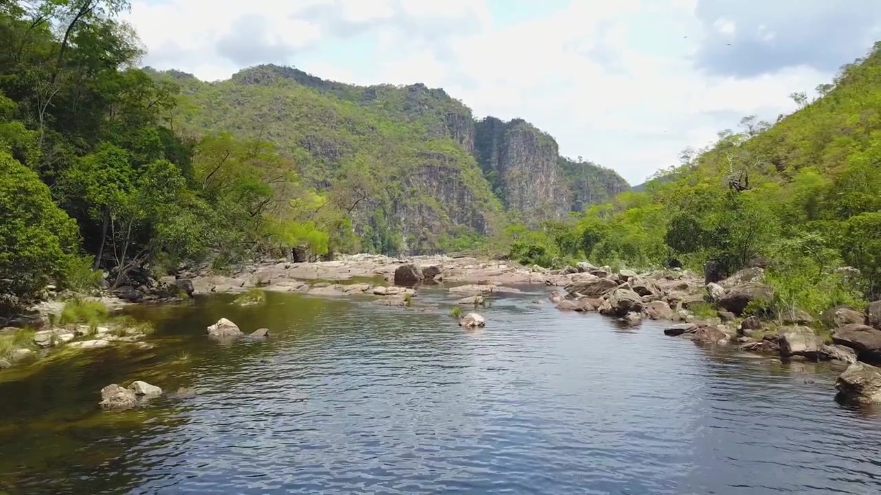 Relaxing on the river - Chapada dos Veadeiros, Brazil.