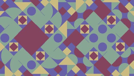 mosaico geométrico abstracto con elementos muy peri violeta. azulejos geométricos en patrón animado de bucle sin costuras abstracto. fondo gráfico de movimiento sin fin en un diseño plano