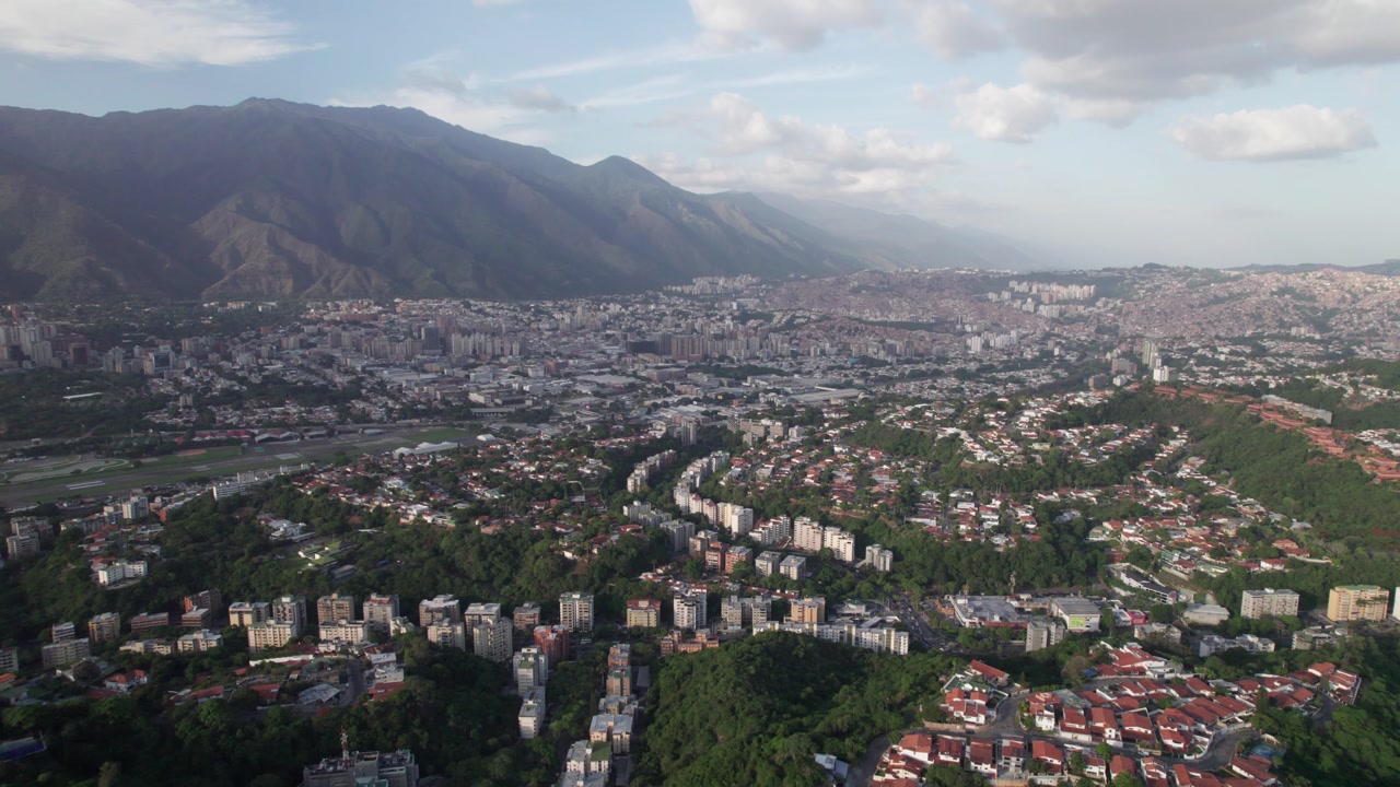 Aerial view of Caurimare, Baruta, capturing urban landscape and nature