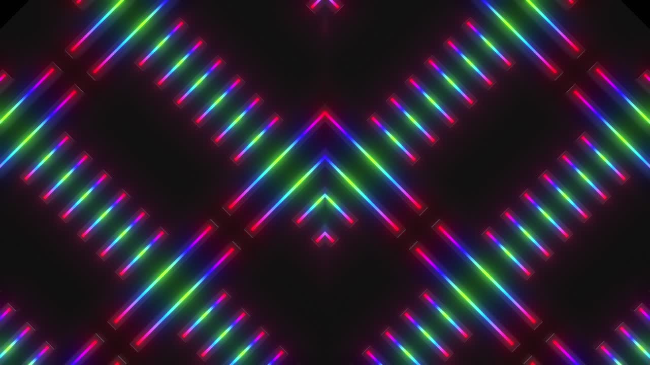 patrón geométrico de neón abstracto