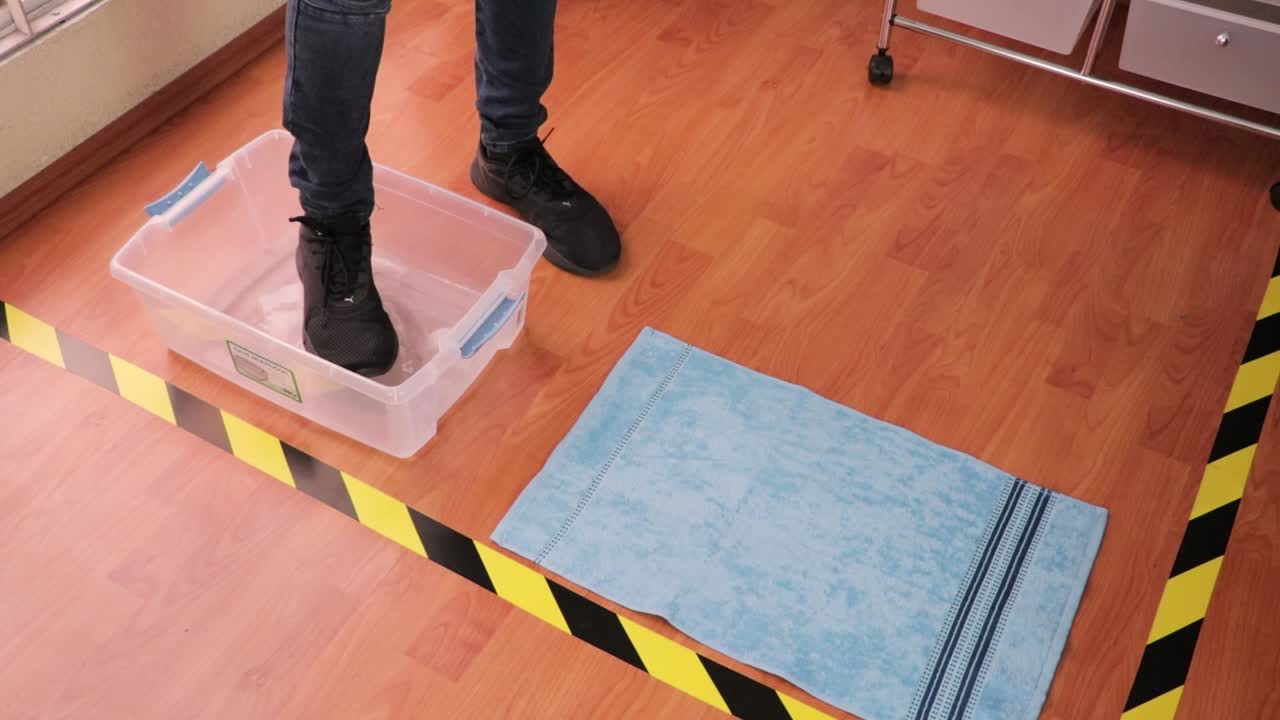 rutina de desinfección