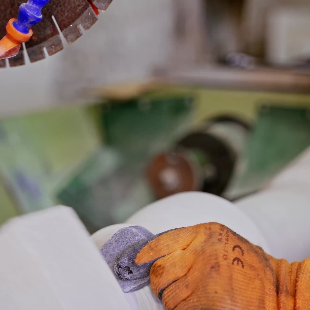 Workshop for manufacture of stone