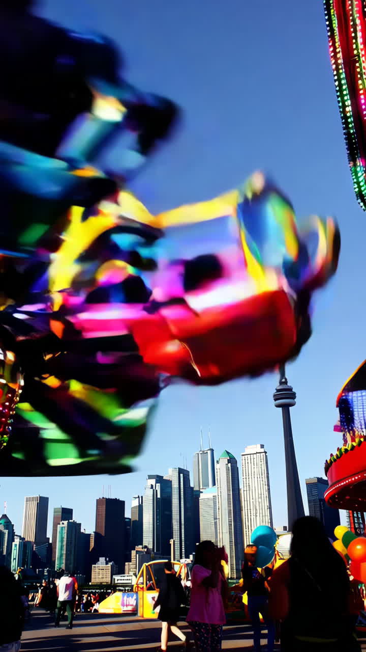 Spinning Ride at a Toronto Amusement Park