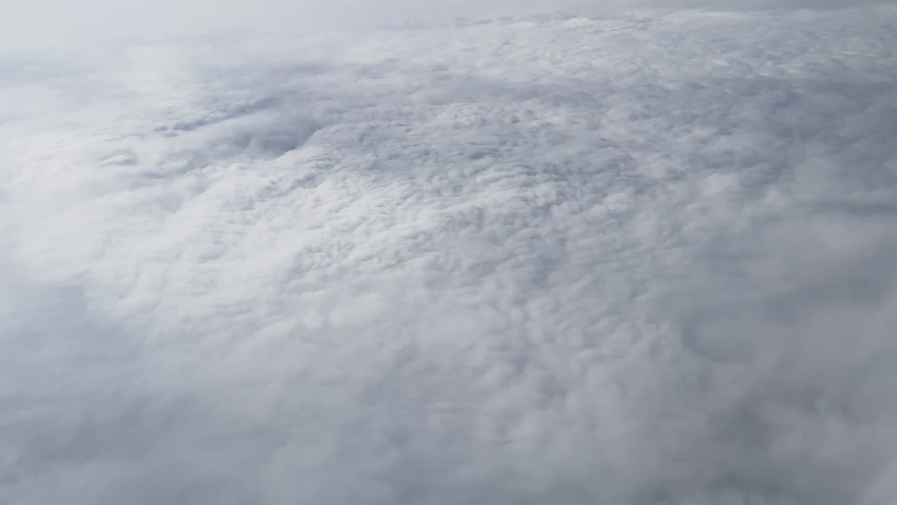 vista aérea de las nubes gruesas