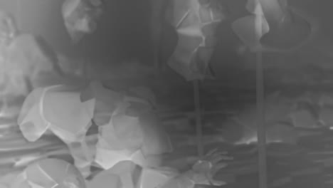 destroyed andorids on a junkyard in xray