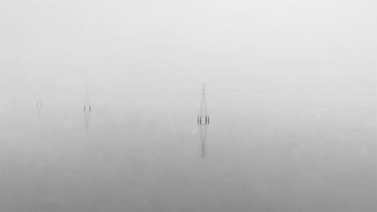 라바카 만의 극심한 안개