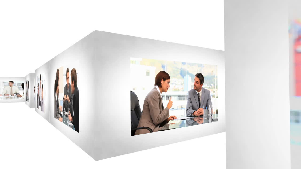 애니메이션 회사 복도