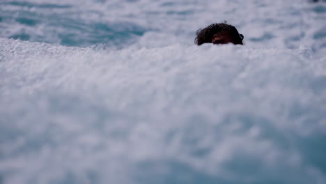 ocean waves and foam