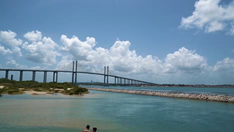 the newton navarro bridge, the largest cable-stayed bridges in brazil