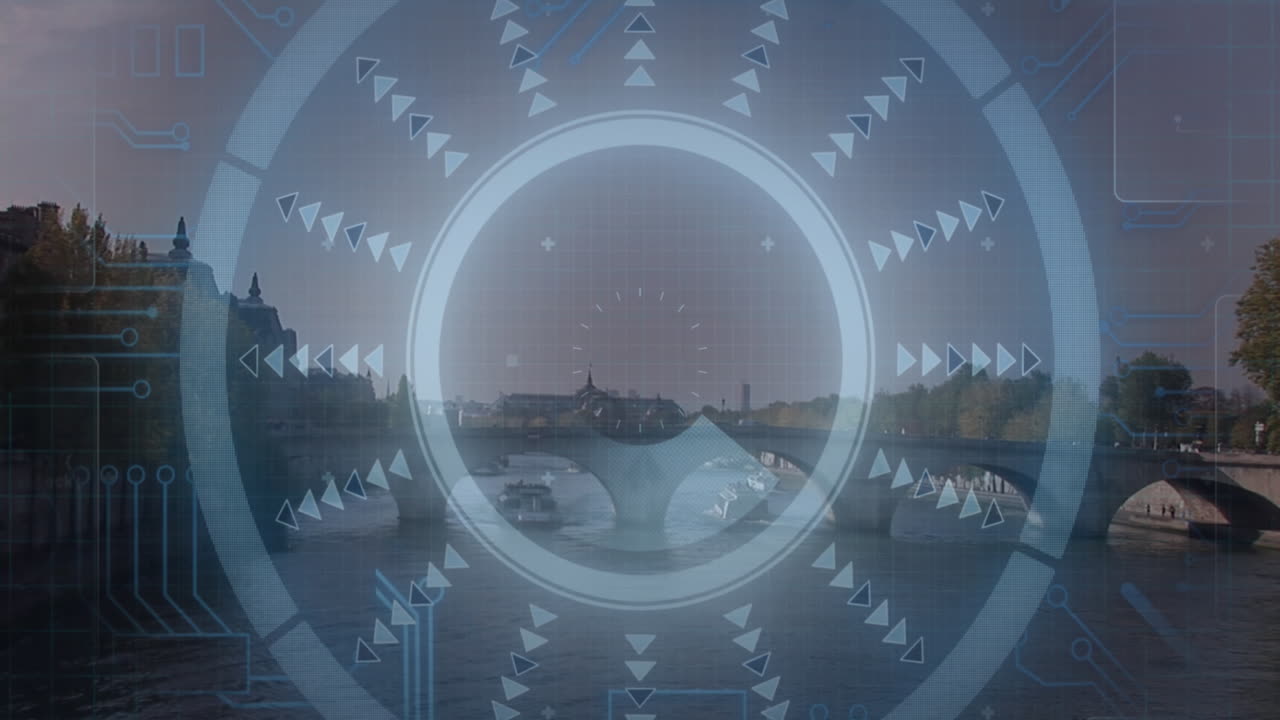 범위의 애니메이션과 도시 풍경에 대한 데이터 처리