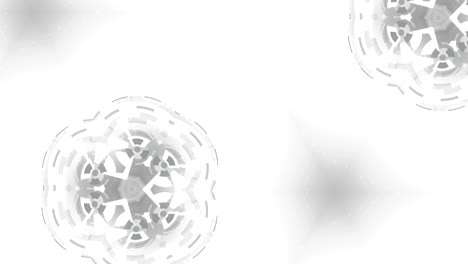 animación de caleidoscopio redondo abstracto, fondo de alta tecnología con círculos.