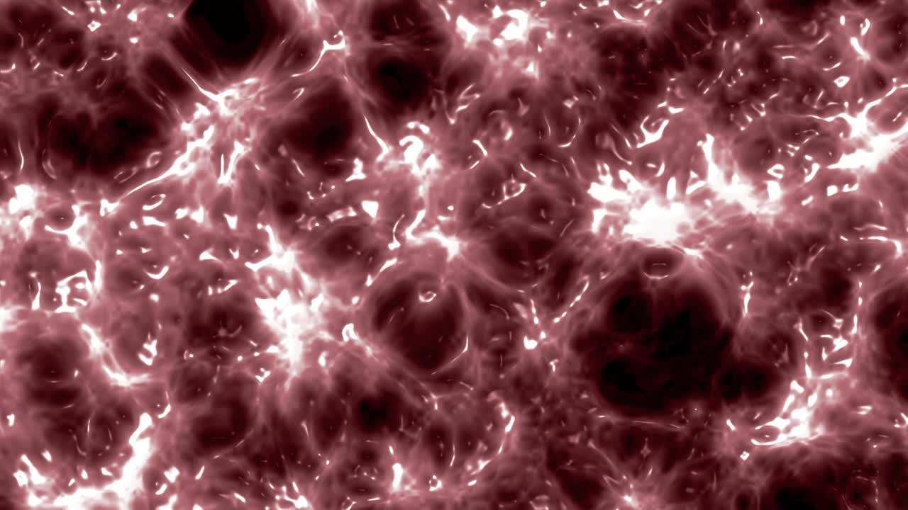 Sfondo organico astratto pulsante rosso e bianco in loop