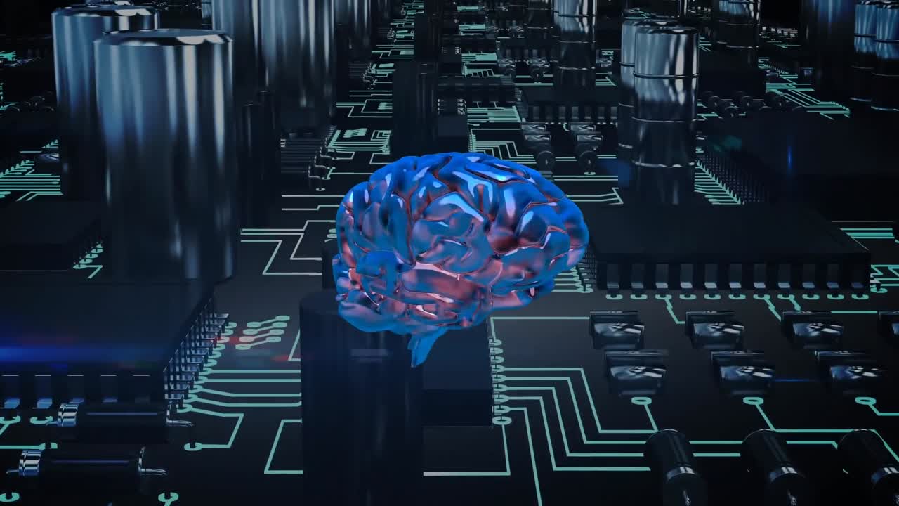 반 ⁇ 이는 뇌와 컴퓨터 회로판