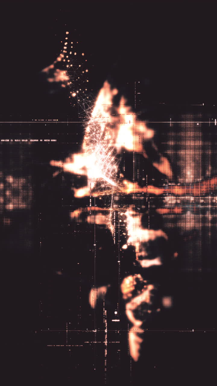 Abstract Digital Data Flow and Network Background