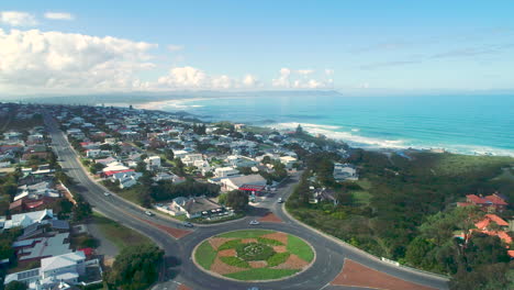 voëlklip affluent seaside neighborhood in hermanus, south africa. aerial