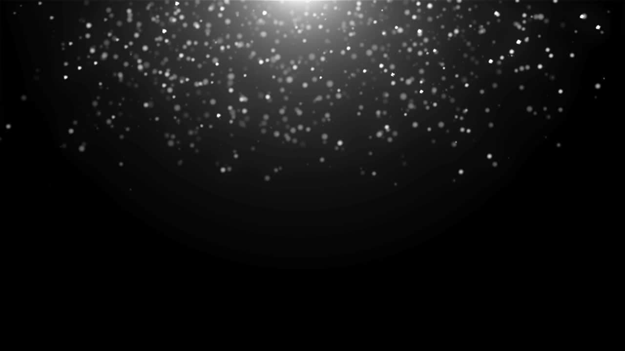 abstracto caída de nieve atmosférica en el espacio, fondo abstracto generado por computadora, renderizado en 3d