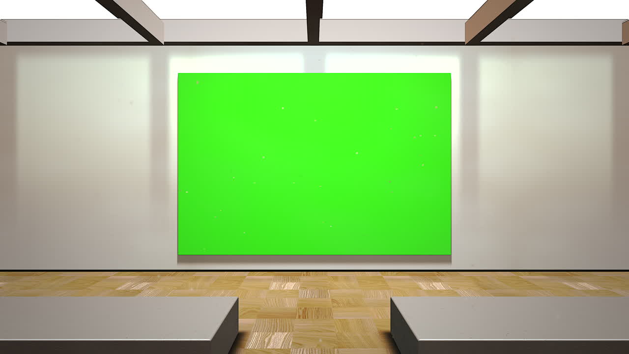 sala del museo de arte con marco para fotografías y fotografías con marco de pantalla de maqueta.