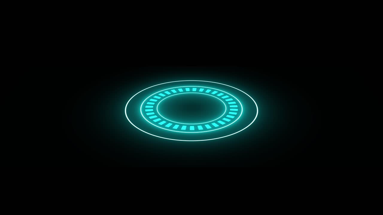 Futuristic Neon Circle
