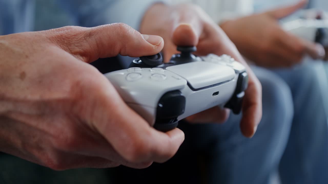 Close-up of a PlayStation 5 DualSense Controller