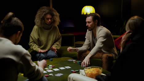 group of friends playing poker 2