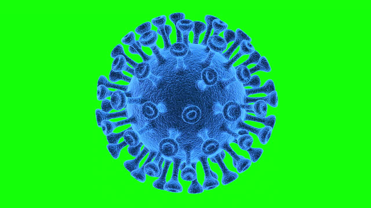 Animation of coronavirus covid19 3D background loop