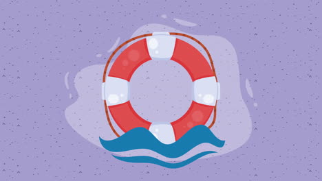 boat lifeguard float nautical animation