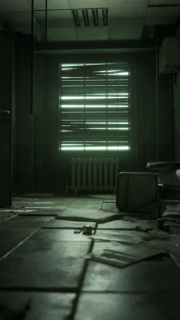 abandoned office room