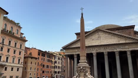 the pantheon is a former roman temple converted to a catholic church - basilica of st. mary and the martyrs in rome, italy